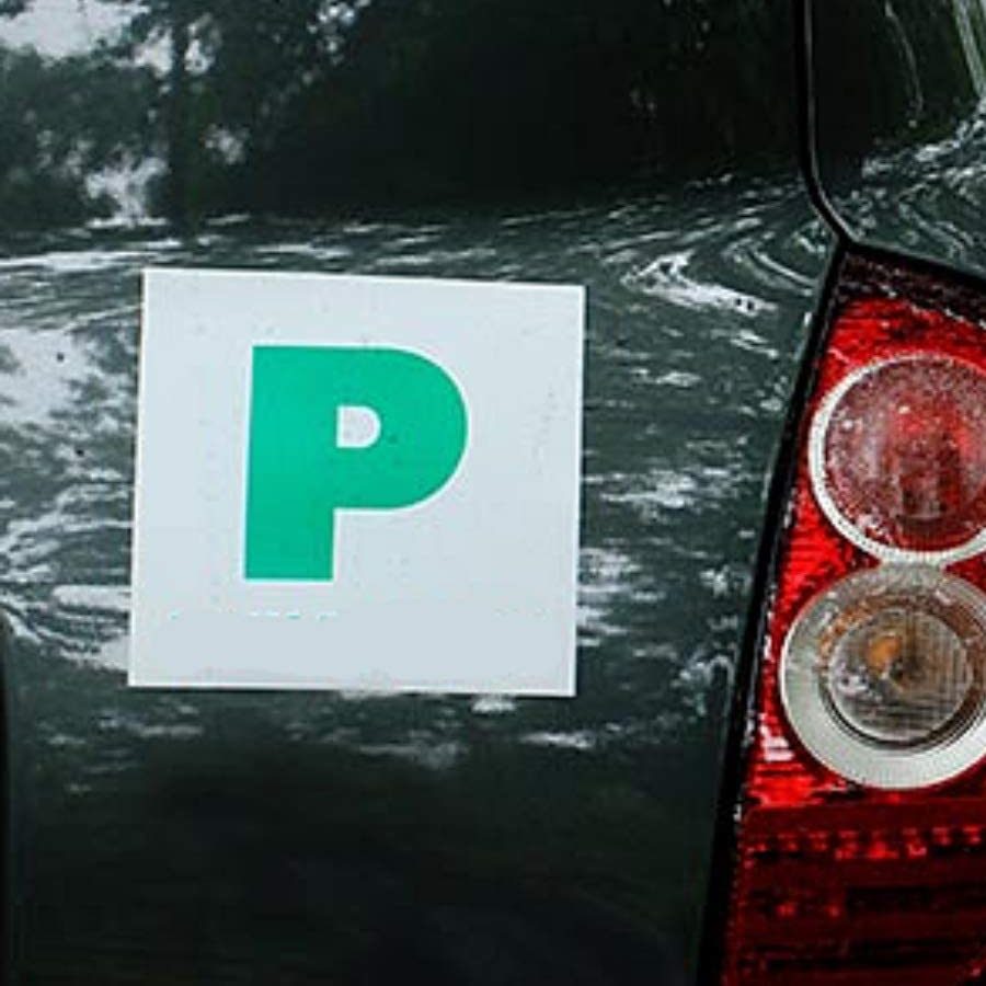 L and P Plates 2 of each Magnetic Learner Plates Green P Car Bike Learner  Driver Advanced Vinyl Sticker - AliExpress
