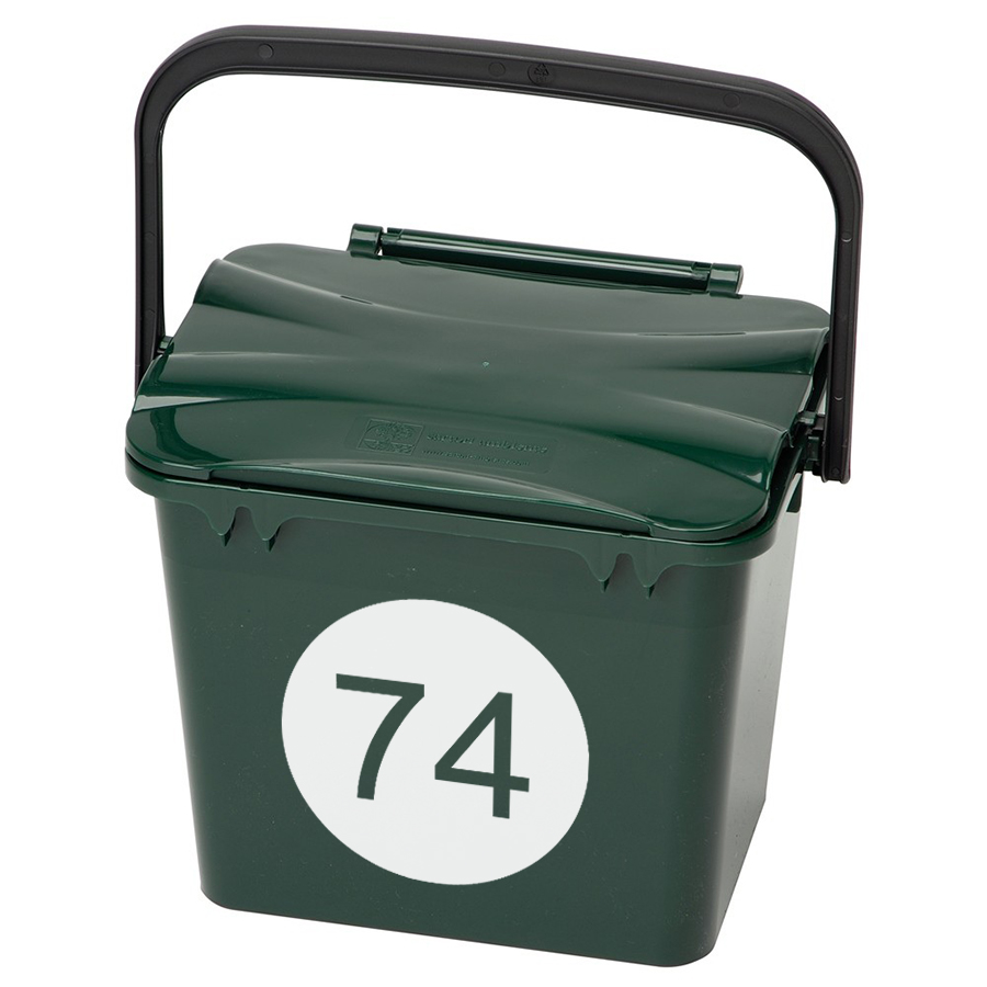 Mini Bin Numbers Round Blunt One Mini Bin Numbers Round Blunt One