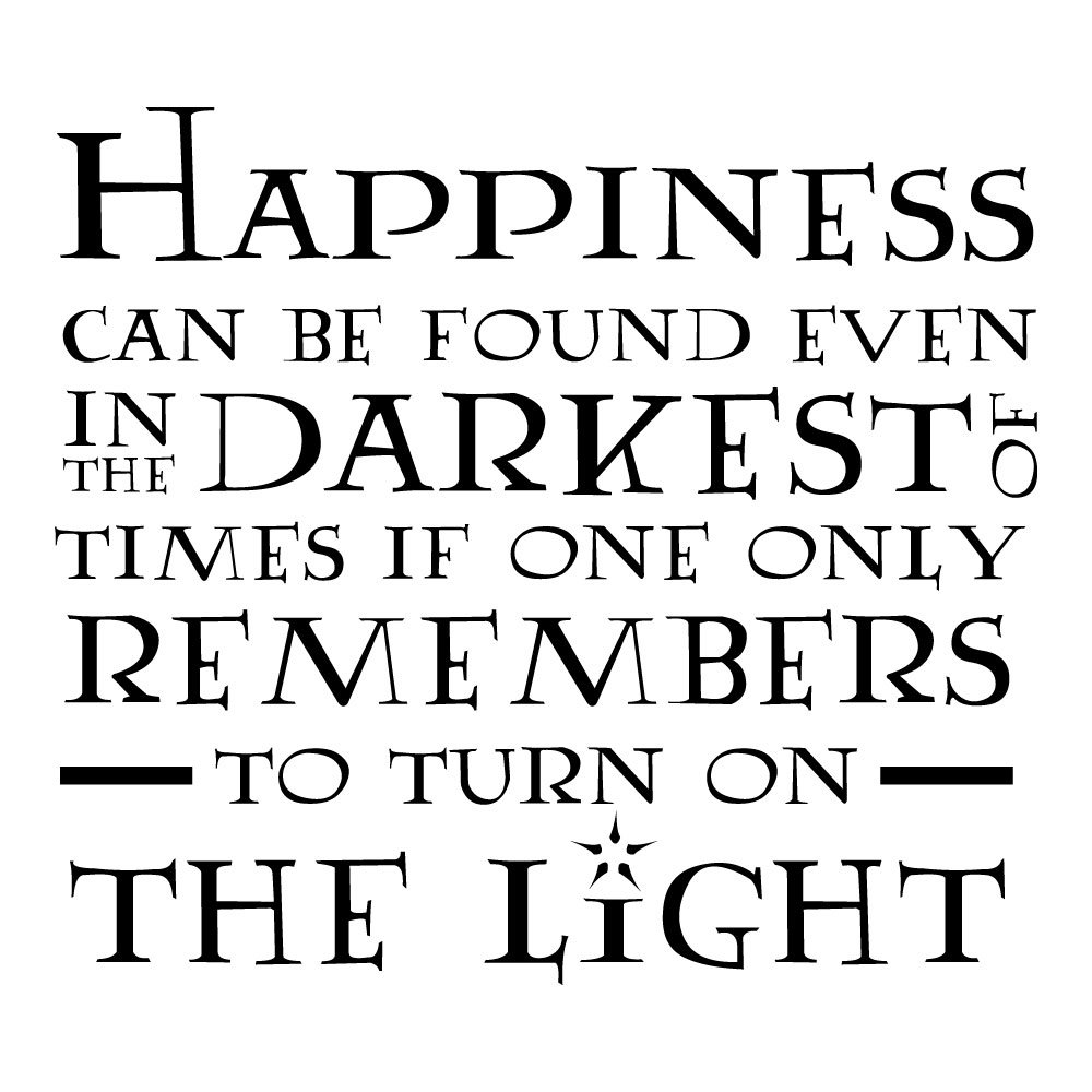 Magic Quote Harry Potter Happiness Can Be Found Even Hogwarts Wall Art Sticker  Decal Home Decoration Vinyl Room Decor Wall Stickers
